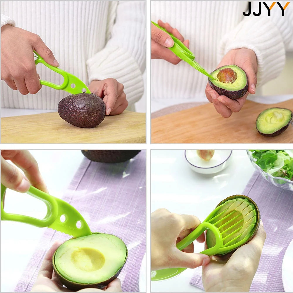 Avocado Slicer, Butter Fruit Peeler, Cutter Pulp Separator Plastic Knife Kitchen Vegetable Tools